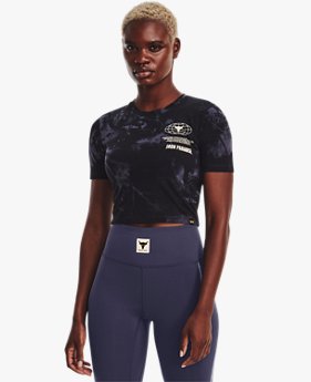 UAプロジェクトロック ショートスリーブTシャツ 〈ディスラプトプリント〉（トレーニング/WOMEN）